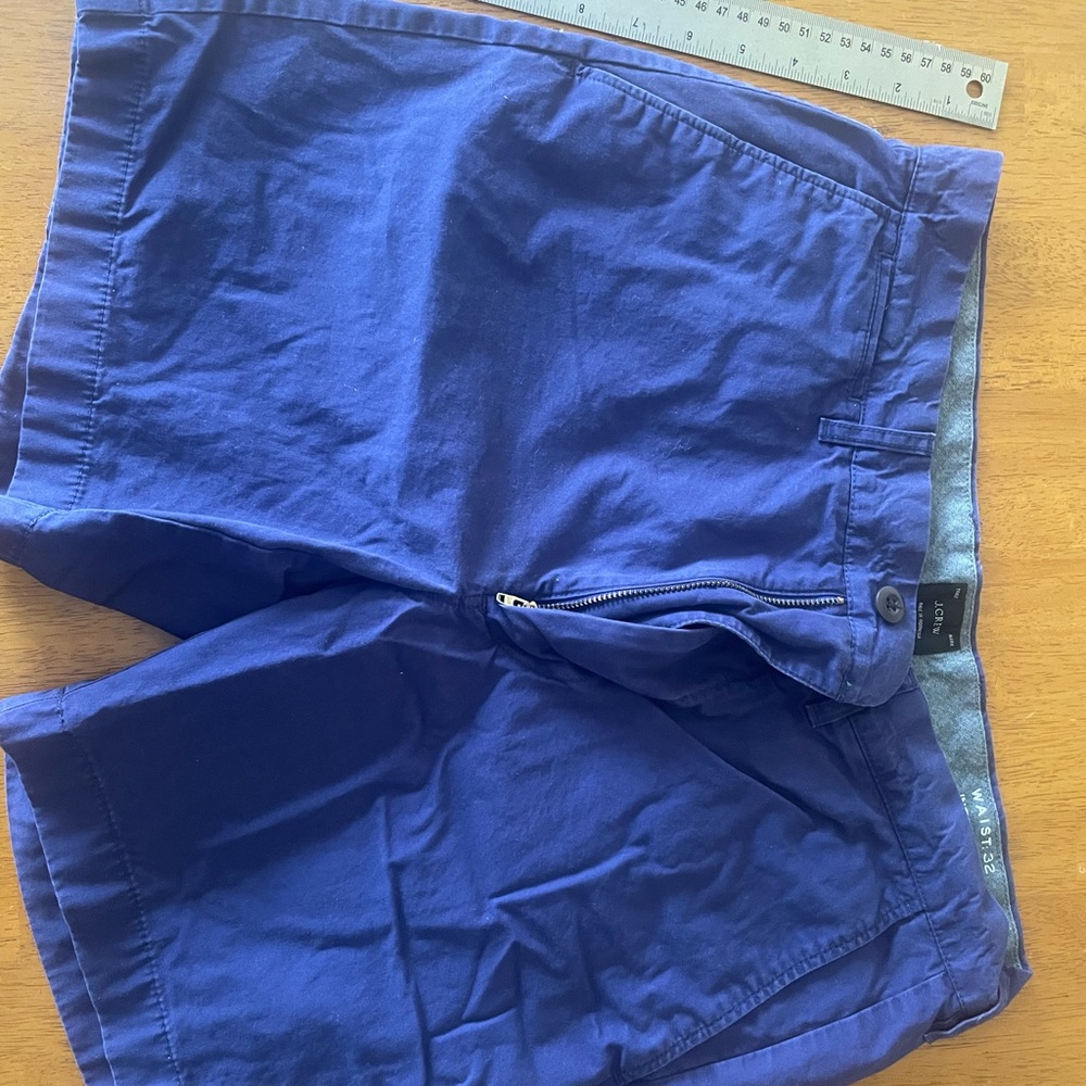 Men's Blue Shorts j crew flat front size 32